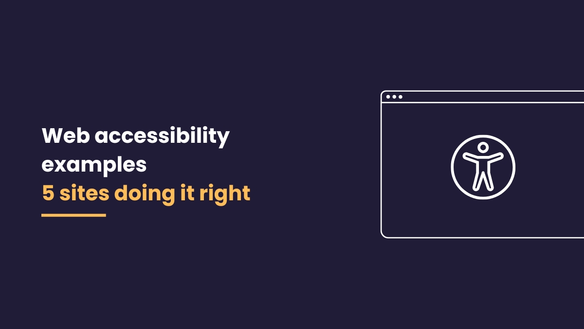 Blog title and accessibility icon within website graphic outline